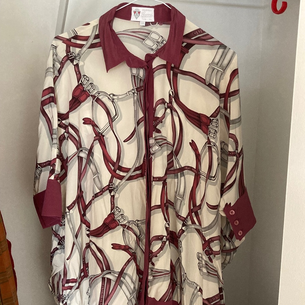 Vintage Gucci batwings blouse